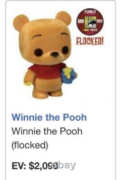 Funko Pop Vinyl Disney Winnie the Pooh #32 Flocked SDCC 480PCS + POP Armor
