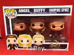 Funko Pop! Vinyl Vampire Spike Injured Buffy Angel HMW 3 Pack 2014 The Slayer