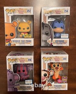 Funko Pop! Winnie The Pooh 252, Eeyore 254, Heffalump 256, Tigger 288 Exclusives