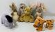 Gund Classic Pooh Stuffed Beanie Plush Mini Set Lot Kanga Rabbit Owl Eeyore Rare