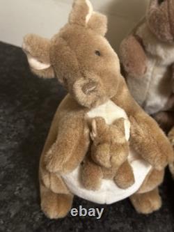 GUND Classic Pooh Stuffed Plush Set Lot Kanga Rabbit Owl Tigger Eeyore RARE VHTF