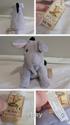 GUND UK Classic Pooh Stuffed Plush Set Lot of 5 Kanga Tigger Eeyore Pooh Piglet
