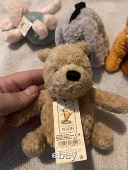 GUND Winnie the Pooh Mini Stuffed Animals Set Pooh, Piglet, Eeyore, Tigger