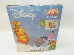 Gemmy Disney Halloween Winnie The Pooh Tigger Airblown Inflatable 8 ft lights up