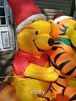 Gemmy Disney Winnie The Pooh Tigger Eeyore Airblown Christmas Inflatable 8 Feet