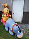 Gemmy Winnie The Pooh Eeyore Sleigh Tigger Inflatable Xmas Light Up Lawn Decor