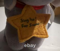 Gund Classic Pooh Christmas Plush Ornaments Pooh Piglet Eeyore Tigger Set 4 RARE