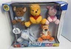 HTF Disney Winnie the Pooh 95th Anniversary Deluxe Collector Set 5-Piece Plush