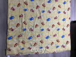 HTF VTG Winnie the Pooh Disney Blue Full bed comforter Sleepy Nightime Moon Star