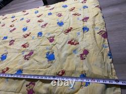HTF VTG Winnie the Pooh Disney Blue Full bed comforter Sleepy Nightime Moon Star