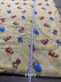 HTF VTG Winnie the Pooh Disney Blue Full bed comforter Sleepy Nightime Moon Star