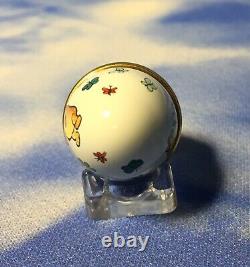 Halcyon Days Enamels Winnie the Pooh with Butterflies Egg Trinket Box with BOX EUC