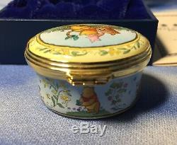 Halcyon Days Winnie the Pooh A Perfect Place to Rest a While Enamel Box EUC