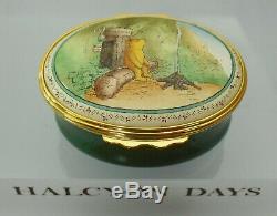 Halcyon Days Winnie the Pooh Once Upon A Time About Last Friday Enamel Box