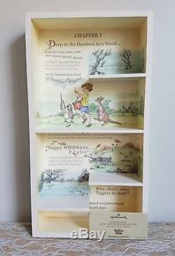 Hallmark Winnie The Pooh Display Case with ALL 9 figurines included Complete Set