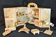 Handcrafted Vintage Winnie The Pooh Wooden Tree House Dollhouse & Accessories