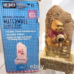 Henri Studio Disney Winnie the Pooh Resin Stone Waterfall Tabletop Fountain