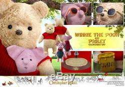 Hot Toys 1/6 MMS503 Winnie the Pooh & Pigle Christopher Robin Collectible Set