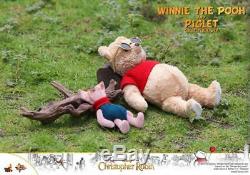 Hot Toys 1/6 MMS503 Winnie the Pooh & Pigle Christopher Robin Collectible Set