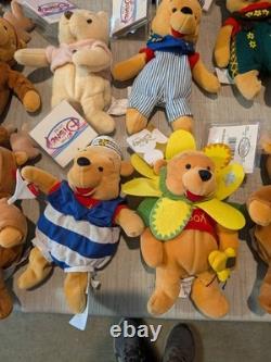 Huge Lot Of 31 Disney Store Bean Bag Plush Winnie The Pooh Tigger Eeyore Piglet