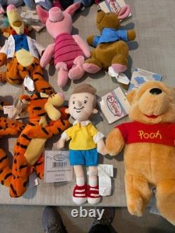 Huge Lot Of 31 Disney Store Bean Bag Plush Winnie The Pooh Tigger Eeyore Piglet