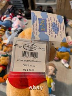 Huge Lot Of 31 Disney Store Bean Bag Plush Winnie The Pooh Tigger Eeyore Piglet