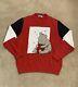 Iceberg History Winnie The Pooh Sweater Pullover Red Vtg Disney Large