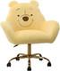 Impressions Vanity Winnie The Pooh Swivel Vanity Chair For Makeup Desk, Armless