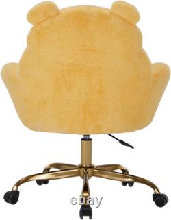 Impressions Vanity Winnie the Pooh Swivel Vanity Chair for Makeup Desk, Armless