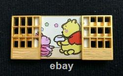 JDS Usakko Pooh Piglet Door Japan Disney Store Pin 9065