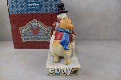 Jim Shore Disney Showcase Winter Hugs Winnie The Pooh, Tigger, and Snowman