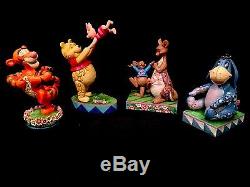 Jim Shore Disney Traditions 4-Piece Winnie the Pooh Set! Tigger! Eeyore! Kanga