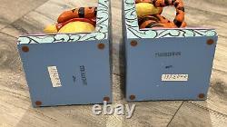 Jim Shore Disney Traditions Tigger and Winnie the Pooh Bookends Retired Samples