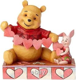 Jim Shore Disney Winnie The Pooh Piglet Handmade Valentine Statue 4059746 NEW