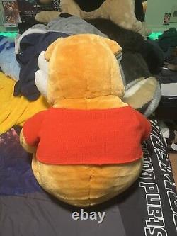 Jumbo Disney Winnie The Pooh VTG Large 36 inch Plush Stuffed Bear