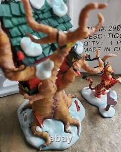 LE Vtg 1991 Tigger's Tire Swing Tree House Winnie The Pooh Christmas Village Big