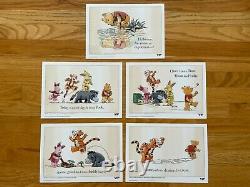 LEGO VIP All 5 Winnie The Pooh Limited Edition Numbered Print Sketches, NEW