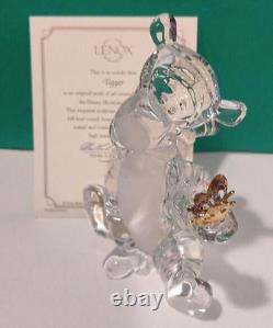 LENOX CRYSTAL TIGGER Disney Winnie the Pooh sculpture - - NEW in BOX with COA