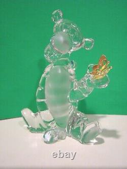 LENOX Disney CRYSTAL TIGGER sculpture Winnie the Pooh Butterfly NEW in BOX WithCOA