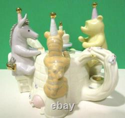 LENOX POOH Birthday Party TEAPOT Piglet EEYORE Tigger Disney NEW in BOX with COA