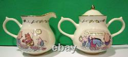 LENOX POOH'S SWEET DELIGHTS SUGAR and CREAMER SET -2005 Classic NEW in BOX COA