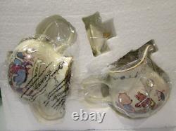 LENOX POOH'S SWEET DELIGHTS SUGAR and CREAMER SET -2005 Classic NEW in BOX COA