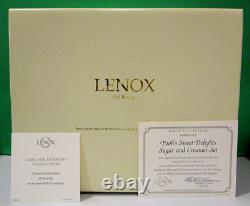 LENOX POOH'S SWEET DELIGHTS SUGAR and CREAMER SET -2005 Classic NEW in BOX COA