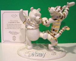 LENOX Winnie the POOH SPLENDIFEROUS DANCE Disney TIGGER sculpture NEW in BOX COA