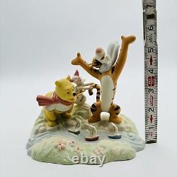 LENOX Winnie the Pooh BLUSTERY BOAT RACE Disney sculpture - NEW in BOX with COA