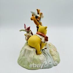 LENOX Winnie the Pooh BLUSTERY BOAT RACE Disney sculpture - NEW in BOX with COA