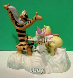 LENOX Winnie the Pooh BLUSTERY BOAT RACE Disney sculpture - NEW in BOX with COA