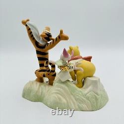 LENOX Winnie the Pooh BLUSTERY BOAT RACE Disney sculpture - NEW in BOX with COA