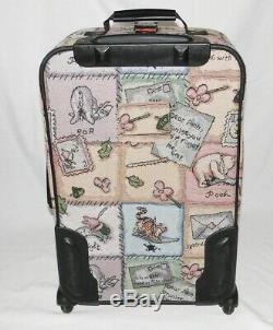 Large Disney Winnie The Pooh Carpet Tapestry Luggage Set Overnight Weekender Bag