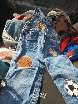 Late 80s Early 90s Vtg 100 Acre Sports Collection Disney Store Bibbed Overalls